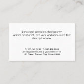 ドギーポー |革の背景 名刺 (裏面)