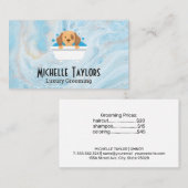 ドギー入浴グルーミング |動物サービス 名刺 (正面/裏面)