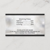 ドギー入浴グルーミング | 革製名刺 名刺 (裏面)