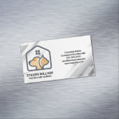 ドギー子猫ハウスロゴ | ペットストアサービス マグネット名刺 (インサイチュ)