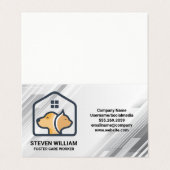 ドギー子猫ハウスロゴ | ペットストアサービス 名刺 (外部フラット)