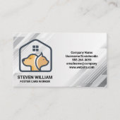 ドギー子猫ハウスロゴ | ペットストアサービス 名刺 (正面)