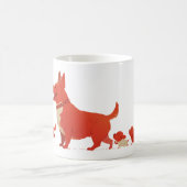 ドギー家族4 コーヒーマグカップ (中央)