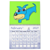 ドギー日カレンダー カレンダー (2月 2027)