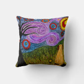 ドギー星空の夜装飾枕 クッション (裏面)