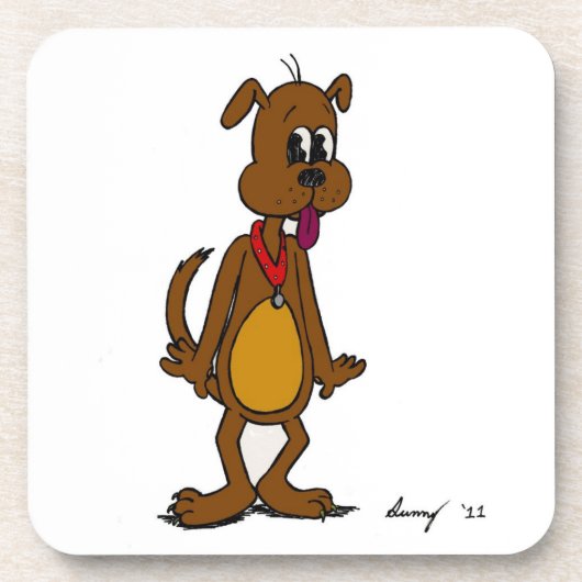 ドギー漫画コルクコースター コースター (正面)