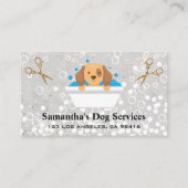 ドギー風呂 | シャボン玉はさみ 名刺 (正面)