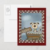 ドギー風呂 ポストカード (正面/裏面)