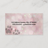 ドギー |はさみと櫛 |トリマー 名刺 (裏面)