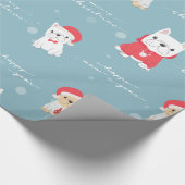 ドギー – クリスマスプレゼント ラッピングペーパー (角)