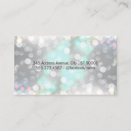 ドギー |スパークル背景 名刺 (裏面)