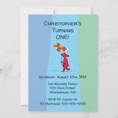 ドギー・バルーン付き第1バースデーレッドドッグパーティー 招待状 (裏面)