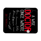 ドクおもしろいパーソナライズされたターおもしろいドクターことわざ マグネット (横)