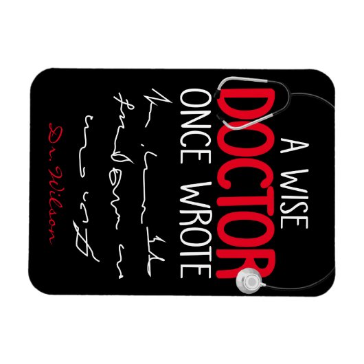 ドクおもしろいパーソナライズされたターおもしろいドクターことわざ マグネット (横)