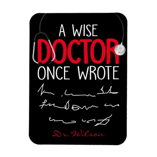 ドクおもしろいパーソナライズされたターおもしろいドクターことわざ マグネット (縦)