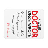 ドクおもしろいパーソナライズされたターおもしろいドクターことわざ マグネット (横)