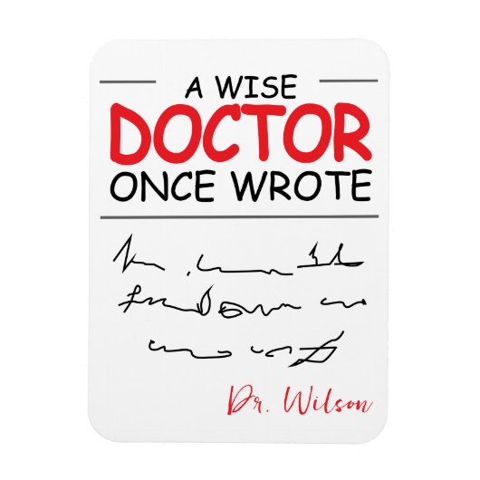 ドクおもしろいパーソナライズされたターおもしろいドクターことわざ マグネット (縦)