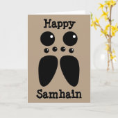 ドクグモのハロウィンカード カード (黄色い花)