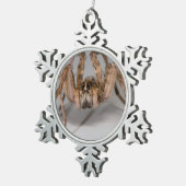 ドクグモ スノーフレークピューターオーナメント (右)