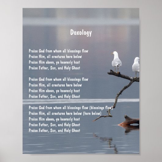 ドクソロジー教会キリスト教賛美歌のポスター ポスター (正面)