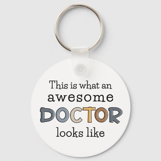 ドクターおもしろいギフト |ドク素晴らしター キーホルダー (正面)