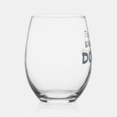 ドクターおもしろいギフト |ドク素晴らしター ステムなしワイングラス (右)