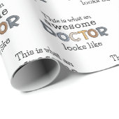 ドクターおもしろいギフト |ドク素晴らしター ラッピングペーパー (ロールコーナー)