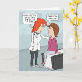 ドクターおもしろいワインアドバイス誕生日 カード (黄色い花)