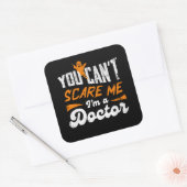 ドクターおもしろい引用文🩺何も私のドクターギフト怖い スクエアシール (封筒)