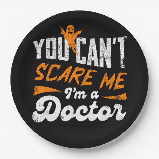 ドクターおもしろい引用文🩺何も私のドクターギフト怖い ペーパープレート (正面)