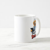 ドクターだワン! 面白い犬の医者デザイン コーヒーマグカップ (正面右)