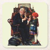 ドクターと人形 スクエアペーパーコースター (正面)