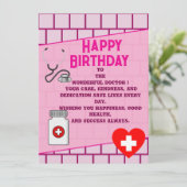 ドクターのスタイリッシュな誕生日 カード (スタンド正面)