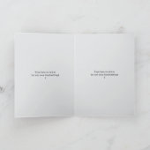 ドクターの折り畳みおもしろい犬として働くかわいい姿 サンキューカード (内部)