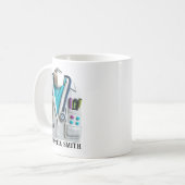 ドクターの日 名前入りギフト | オーダーメイド ドクター 名前入り コーヒーマグカップ (正面左)