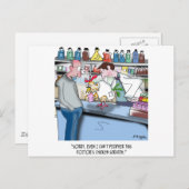 ドクターの鶏の傷を解読できない ポストカード (正面/裏面)