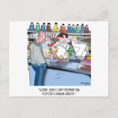 ドクターの鶏の傷を解読できない ポストカード (正面)