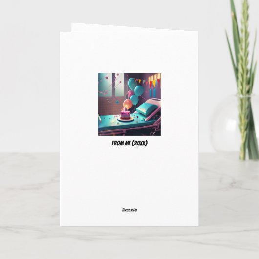 ドクターはドクターおもしろい誕生日 カード (裏面)