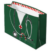 ドクターまたはナースクリスマス抱き枕 ラージペーパーバッグ (裏面アングル)