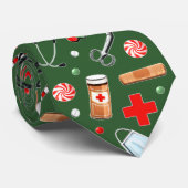 ドクターまたはナースノベルティクリスマスホリデイ ネクタイ (ロール)