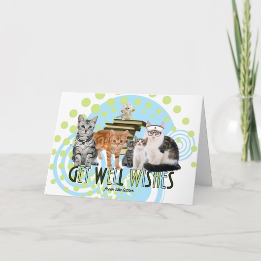 ドクターやナースとしてかわいい猫たちの姿が好き カード (正面)