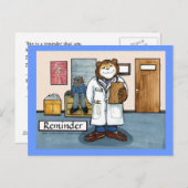 ドクターアポイントメントリマインダーのはがき ポストカード (正面/裏面)