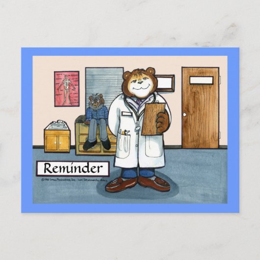 ドクターアポイントメントリマインダーのはがき ポストカード (正面)