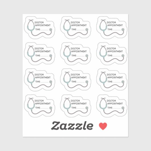 ドクターアポイントメントリマインダーヘルストラッカープランナー シール (シート)