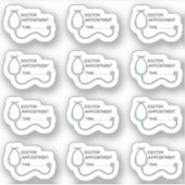 ドクターアポイントメントリマインダーヘルストラッカープランナー シール (正面)