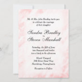 ドクターアンドアスレターピンク結婚式招待状 招待状 (裏面)