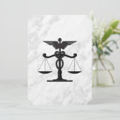 ドクターアンド弁護士結婚式招待状 招待状 (スタンド正面)