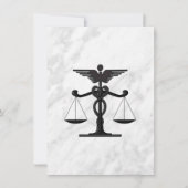 ドクターアンド弁護士結婚式招待状 招待状 (正面)