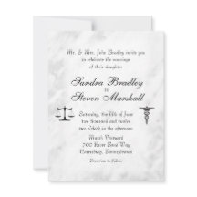 ドクターアンド弁護士結婚式招待状