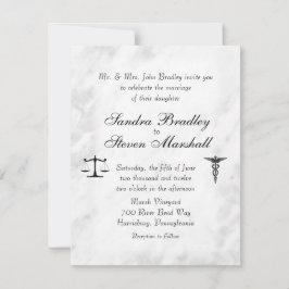 ドクターアンド弁護士結婚式招待状 招待状